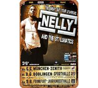Nelly - Sweat Suit, Tour 2004 - Konzertplakat Plaque Poster Metal Tin Sign 8" x 12" Vintage Retro Wall Decor