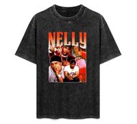 Nelly T-Shirt Mens Unisex Black Tees S