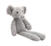 Nelly The Plush Long Leg Grey Elephant Softies Light Grey One Size