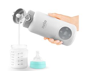 NELO Portable Milk Warmer with Large Capacity 16 oz Fast Charging, Cordless, Instant Breast Milk, Formula or Water Heater, Real-Time Temperature Display,