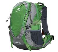 Neloheac 30L Internal Frame Backpack with Breathable and Independent Back Support, Ultralight Hiking Backpack with Removable Rain Cover for Backpacking Skiing Camping Green