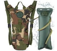 Neloheac Hydration Backpack with 3L Water Bladder, Military Tactical Water Backpack Lightweight, Cycling Hydration Pack for Running MTB Camping Hiking, Camoflage