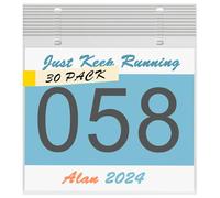 NELOMO 30 Pack Race Bib Display Polypropylene Running Bib Protector Sheets 23.9cm*21.8cm Running Bib Organizer Race Bib Storage Ideas Race Bib Holder