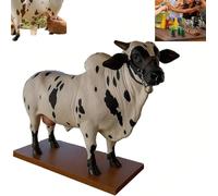Nelore Bull Liquor Dispensers, Handcrafted Animal Shaped Alcohol Dispenser, 2L Alcohol Decanter with Stable Base, Multi-Purpose Beverage Container for Home Travel Party Housewarming Bull-B
