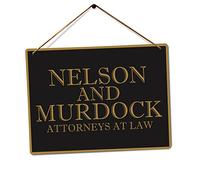 Nelson And Murdock - Attorneys At Law Twine - Metal Wall Sign Plaque Art Inspirational