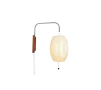 Nelson Cigar Wall Lamp Small Off-White with Cord