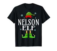 Nelson Elf Xmas Funny Men's Family Matching Christmas Nelson T-Shirt