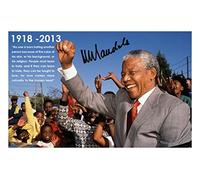 Nelson Mandela Autograph Signed A4 Photo Print
