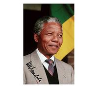 Nelson Mandela Autographed Signed 6x4 Inch Photo