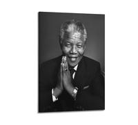 Nelson Mandela Character Black And White Canvas Poster Canvas Wall Poster Decoration Painting Art Bedroom Living Room Office Painting Modern Home Decoration Wall Art Picture Print 20 x 30 Inches