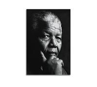 Nelson Mandela Print Poster Canvas Wall Poster Decoration Painting Art Bedroom Living Room Office Painting Modern Home Decoration Wall Art Picture Print 12 x 18 Inches (30 x 45 cm)