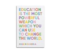 Nelson Mandela Quote AffirmationClassic Aesthetic Poster Decorative Painting Canvas Wall Art Living Room Poster Bedroom PaintingUnframe-style 12x18inch(30x45cm)