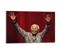 Nelson Mandela Wall Art Poster Canvas Wall Poster Decoration Painting Art Bedroom Living Room Office Painting Modern Home Decoration Wall Art Picture Print 12 x 18 inches (30 x 45 cm)