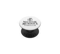 Nelson & Murdock Attorneys at Law Justice is Blind Black Ink PopSockets Adhesive PopGrip