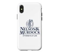Nelson & Murdock Attorneys at Law Justice is Blind Navy Ink Case for iPhone X/XS