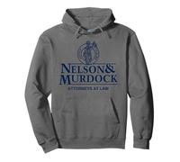 Nelson & Murdock Attorneys at Law Justice is Blind Navy Ink Pullover Hoodie