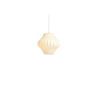 Nelson Pear Crisscross Bubble Pendant Small Off-White