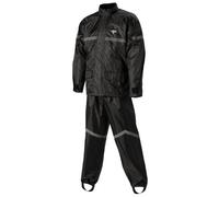Nelson-Rigg Mens Stormrider 2 Piece Motorcycle Rainsuit Black/Black Large L