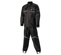 Nelson-Rigg Stormrider Rain Suit; 100% Waterproof, Pants and Jacket Included with Reflective Striping (Black, 3X-Large)