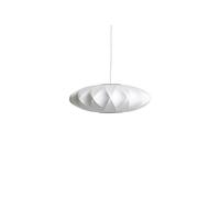 Nelson Saucer Crisscross Bubble Pendant Small Off-White
