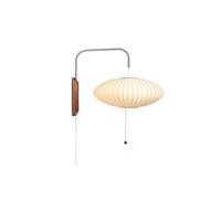 Nelson Saucer Wall Lamp Small Off-White with Cord