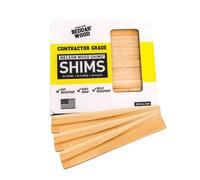 Nelson Wood Shims - Leveling Wedge Professional Contractor DIY Bulk Kit (8-inch 84 Ct Bundle), Premium Beddar Wood, Indoor/Outdoor Use, All Natural