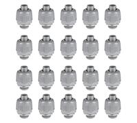 Nelsonerty 20 Pcs Conduit Connectors, 1/2 Inch Liquid Tight Connector NPT Non-Metallic for PVC Electrical Flexible Conduit Fittings