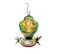 Nelsonerty Garden Bird Feeders for Outdoors Hanging Bird Gifts for Women, Blown Glass Bird Feeder D