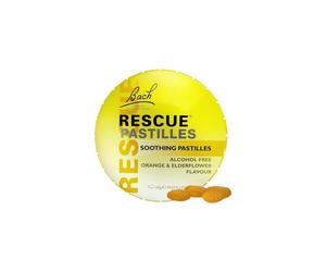 Nelsons Rescue Remedy Pastilles, Orange and Elderflower Flavour, Emotional Wellness and Balance, Easy To Use Format 50 gr