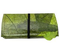 NELUHA Tobacco Pouch, Vegan Teak Leaf Leather, Green, CIGARETTE_CASE, 40.0 grams, Button placket