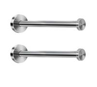 NELXULAS Brushed Stainless Steel Bath Towel Robe Hooks Single Super Heavy Duty Wall Mount Hook, Fit for Bedroom,Living Room, Bathroom and Fitting Room, Office, (8", 2 PCS)