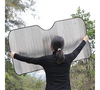 nelyouno Car Windscreen Sun Shade, for Ford Transit Custom 2012-2024Foldable Heat Insulation Protector Front Window Sunshade Keep Vehicle Cooler,L