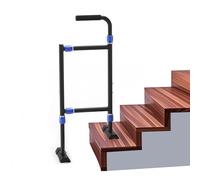 Nelyrho Aluminum Stair Climbing Assist Cane, Stair Walker for Elderly with Sore Knees, Stair Cane with Widened Base, Adjustable Height, Suitable for Steps with Varying Heights and Widths