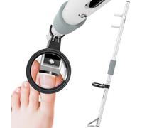 Nelyrho Long Handled Toenail Clippers Wide Jaw Opening, Include Magnifier (72CM)