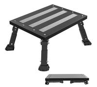 Nelyrho Oversized RV Step Stool, Foldable Adjustable 3-Platform Step Stool for Camper, Trailer, Motorhome, Outdoor Use, Non-Slip Rubber Feet and Platform, Easy to Carry