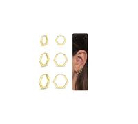 Nelytiya 3 Pairs Sterling Silver Hoop Earrings Set for Women Dainty | Hypoallergenic,Lightweight,Stackable,Gift,Multiple Piercing,Cartilage Earrings, Huggie Earring,Sleeper Earring,Small