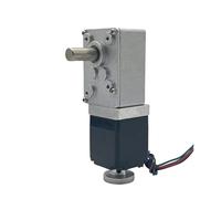 NEMA 11 stepper electronic starter with worm gear MQXFCZUX(Gear Ratio 80-1,Handweel)