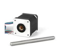 NEMA 17 48mm non-captive stepper electronic starter with Tr8*8 lead screw 100mm-400mm threaded for options EKFBQBGW(100mm Tr8,NEMA17 48mm T8-8)