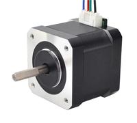 Nema 17 Stepper Motor 39mm 42BYGH 1.5A 45Ncm 4-lead W/1m Cable & Connector For 3D Printer 17HS15-1504S-X1(1PC 17HS15-1504S-X1)