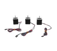 Nema 17 Stepper Motor Set High Performance 59Ncm Holding Torsion 2A Current 4 Wire with 1m Cable and Connector for 3D Printer CNC XYZ Equipment Alloy Steel 48mm Height 3PCS