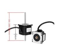 NEMA 23 Non-captive stepper electronic starter 57 linear stepper electronic starter with T8*4 lead screw 3A 1.2Nm high torque AUOQKQUT(NEMA23 40mmm,100mm lead screw)