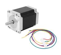 NEMA 23 Stepper Motor 1.8 Degree 23HS7628 High Torque Precision Stepping Motor for 3D Printers CNC Machines with 4 Pin Cable 76mm Length Durable Pure Copper Wire (Shaft diameter 8mm)