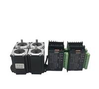 Nema 23 Stepper Motor Single Shaft 8mm 3A 1.2Nm 2Nm 3Nm 200W Power Supply Driver Kit For Engraving Machine Router 3D Printer(4 Kit,2Nm)