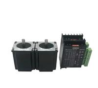 Nema 23 Stepper Motor Single Shaft 8mm 3A 1.2Nm 2Nm 3Nm 200W Power Supply Driver Kit For Engraving Machine Router 3D Printer(2 Kit,1.2Nm)
