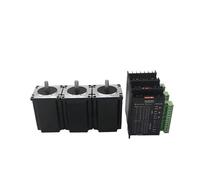 Nema 23 Stepper Motor Single Shaft 8mm 3A 1.2Nm 2Nm 3Nm 200W Power Supply Driver Kit For Engraving Machine Router 3D Printer(3 Kit,2Nm)