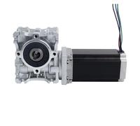 Nema 23 Worm Geared Stepper Motor with Gear Ratio 50:1 Worm Gearbox NMRVS30 Worm Gear Speed Reducer CNC