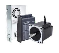 Nema 34 Open Loop Stepper Kit 8.0Nm 6.0A 98mm Stepper Motor 4 Lead & Driver & 60V Power Supply