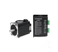NEMA 34 stepper electronic starter 12Nm 6.0A 155mm 86 Stepping electronic starter High Torque for CNC engraving milling machine AUOQKQUT(Motor with Driver)
