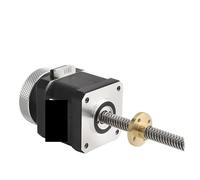 Nema17 Linear Stepper Motor T8x4 Trapezoidal Lead Screw 1.7A | Nema17 stepper motor T8x4 lead screw 1.7A high torque precise positioning quiet ideal for 3D printer CNC(17hs4401s-sl,200mm)