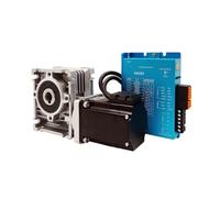 Nema23 1.3N.m(186oz-in) Worm Geared Closed Loop Stepper Motor 4A and Driver HSE57 Easy servo motor